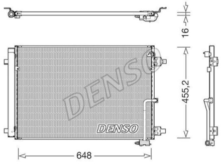 Радіатор кондиціонера - DENSO DCN02045