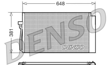 Конденсатор, кондиционер - (64508361362, 64508381362, 64509122827) DENSO DCN05017