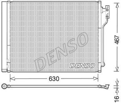 Радіатор кондиціонера - (64537618770, 9284946, 64539284946) DENSO DCN05031 (фото 1)