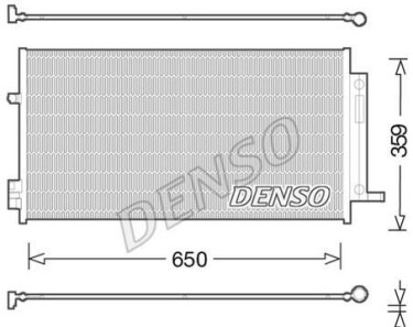 Конденсатор - (51938531, 51966751, 68248149AA) DENSO DCN06016