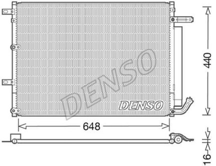 Конденсатор - (52014775AB) DENSO DCN06018