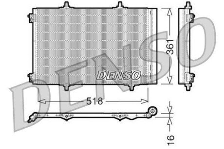 Радіатор кондиціонера - DENSO DCN07013