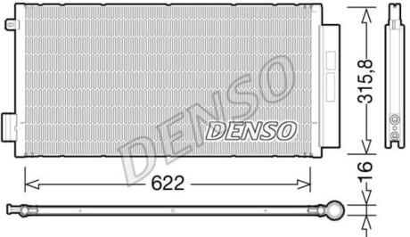 Конденсатор, кондиционер - DENSO DCN09044