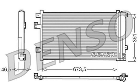 Конденсатор, система кондиціонування повітря - DENSO DCN09084