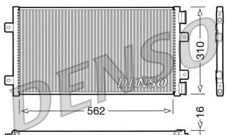 Конденсатор, кондиционер - (46799862, 46803037) DENSO DCN09101