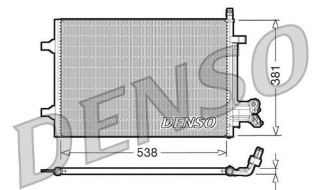 Конденсатор, кондиционер - (1334196, 1334653, 5S6H19710AA) DENSO DCN10022