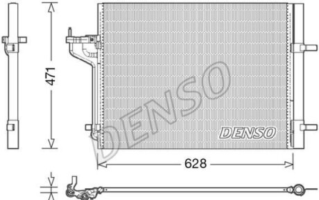 Конденсатор - ((CV6Z19712K, 8V6Z19712A, 8V6119710FA, 1693590)) DENSO DCN10029