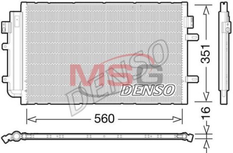 Конденсатор, кондиционер - (5801255825) DENSO DCN12005