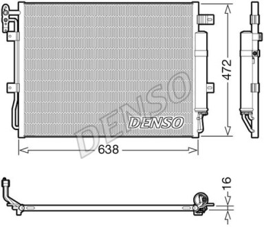 Радіатор кондиціонера - DENSO DCN14003