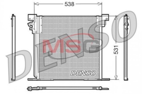 Конденсатор, кондиционер - DENSO DCN17030 (фото 1)