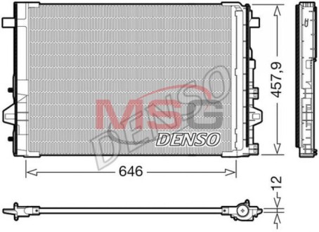 Радіатор кондиціонера - DENSO DCN17059