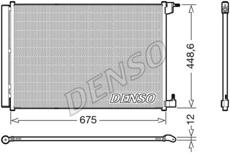 Радіатор кондиціонера - DENSO DCN17060