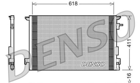 Конденсатор, кондиционер - (71746356, 71740527, 1850079) DENSO DCN20031