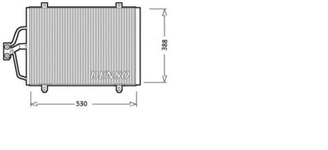 Конденсатор, кондиционер - (7700432391, 7700838131, 7700418301) DENSO DCN23003