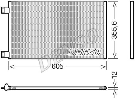 Радіатор кондиціонера - DENSO DCN23041