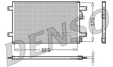 Конденсатор, кондиционер - (1029057, 7M0820413E, 95NW19710AF) DENSO DCN32014