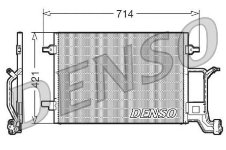 Конденсатор, кондиционер - (4B0260403E, 4B0260403S, 4B0260403J) DENSO DCN32019 (фото 1)