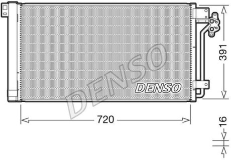 Радиатор кондиционера - DENSO DCN32020