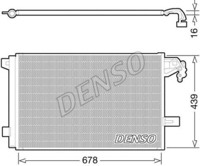 Конденсатор, кондиционер - (50526514, 50512105) DENSO DCN32063