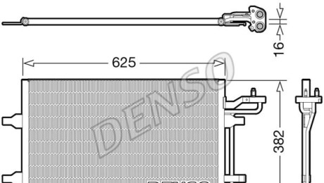 Радіатор кондиціонера - (4N5H19710BD, 4N5H19710BC, 30661958) DENSO DCN33009