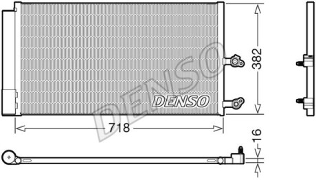 Радіатор кондиціонера - (31338308, 31439826, 31457613) DENSO DCN33014