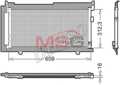 Радіатор кондиціонера - (73210SG000) DENSO DCN36006