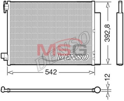 Радіатор кондиціонера - DENSO DCN37004