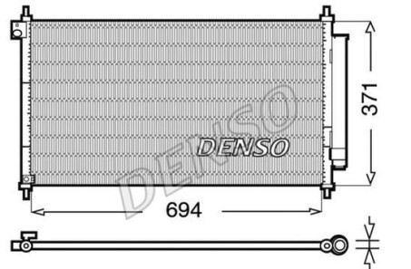 Конденсатор - (80110TR0A02, 80110TR0A01) DENSO DCN40012 (фото 1)