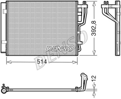 Радіатор кондиціонера - DENSO DCN41014