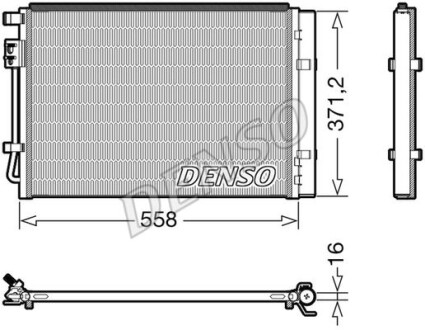 Радіатор кондиціонера - DENSO DCN41015