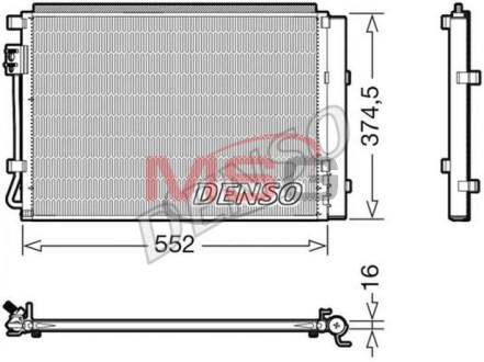 Радіатор кондиціонера - DENSO DCN41017