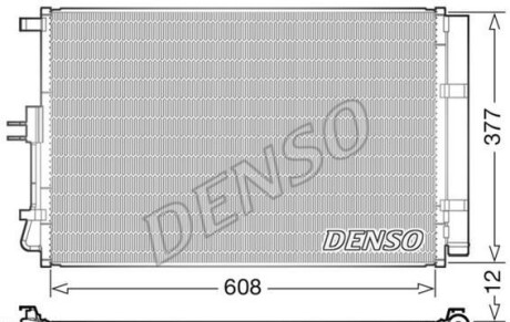 Конденсатор - ((976062K600, 976062K600AS)) DENSO DCN43003 (фото 1)