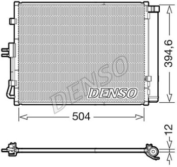 Радіатор кондиціонера - (976062K000) DENSO DCN43005