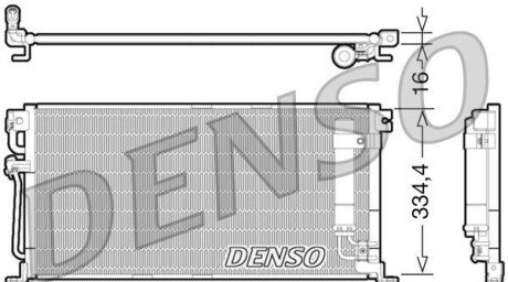 Конденсатор, кондиционер - (cab311b121, mr398794, mr500441) DENSO DCN45003