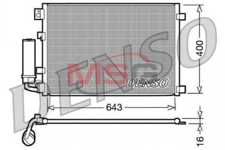 Конденсатор, кондиционер - DENSO DCN46002