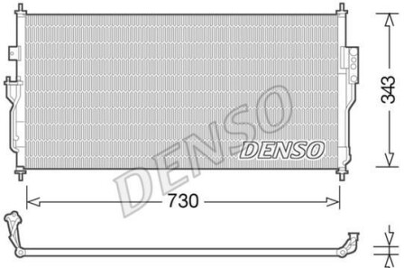 Конденсатор - (2765095F0B, 2765095F0A) DENSO DCN46006