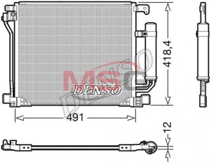 Радіатор кондиціонера - DENSO DCN46025