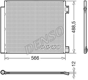 Радіатор кондиціонера - (921004BE0A, 921004EA0A, 921006951R) DENSO DCN46026