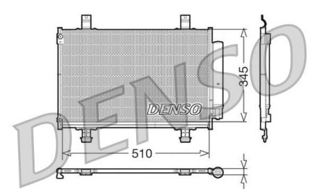 Конденсатор, кондиционер - (9531063J00) DENSO DCN47010