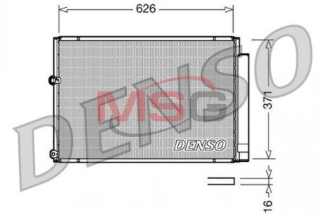 Конденсатор, кондиционер - (8705047100, 8845047020) DENSO DCN50018