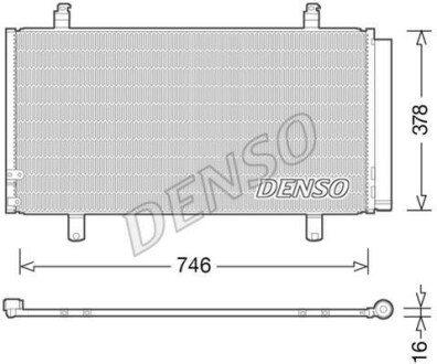 Радіатор кондиціонера - DENSO DCN50048
