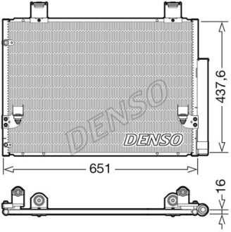 Радіатор кондиціонера - (884600K010, 884600K050) DENSO DCN50057