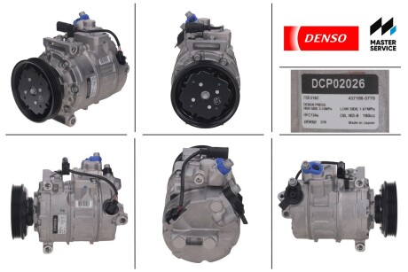 Компрессор, кондиционер - (4B0260805G, 4B0260805K, 4B0260805M) DENSO DCP02026