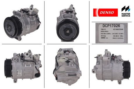 Компресор кондиціонера - (0002302811, 0002305111, 0002306511) DENSO DCP17026