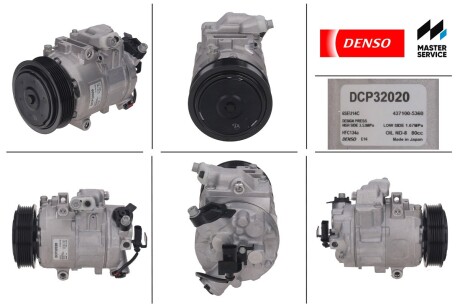 Компрессор кондиціонера VAG Fabia I II Polo 01>09 1,2i 1,4i 1,4TDI - (6Q0820803D) DENSO DCP32020