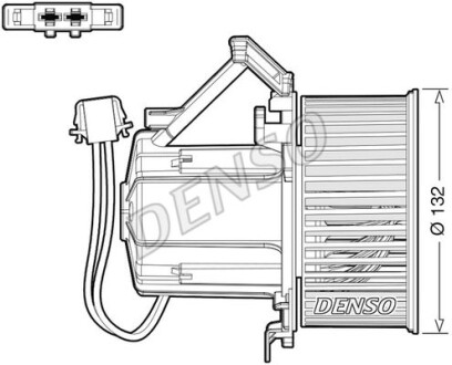 Dmuchawa - (8K1820021B, 8K1820021C, 8K1820021A) DENSO DEA02009