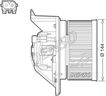 Dmuchawa - (3422644, 3422646, 64113422644) DENSO DEA05005