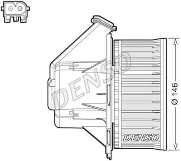 Dmuchawa - (0008356107, 2E0819987A, 68012680AA) DENSO DEA17032