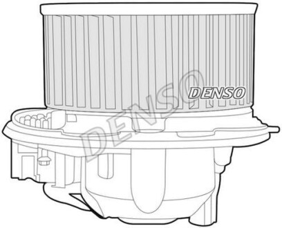 Вентилятор - (1K1820015G, 1K1820015J, 1K1820015L) DENSO DEA32003 (фото 1)