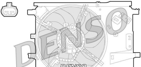 Вентилятор, охлаждение двигателя - DENSO DER09053